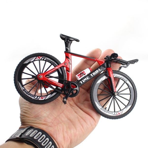 1:10 Mini Finger Alloy Bicycle Diecast Model Ornaments Fold Dh Racing Mountain Mtb Road Bike Simulation Collection Toys Gift - Image 2