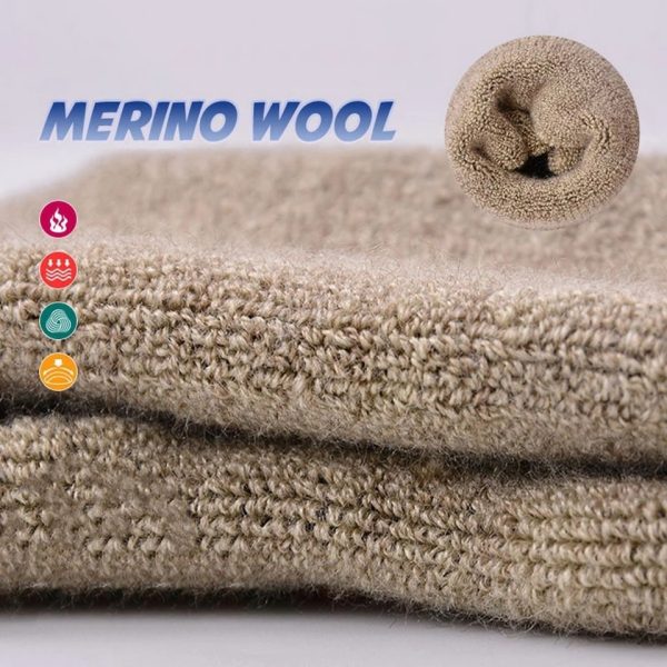 1 Pair Merino Wool Thermal Sock Winter Keep Warm Soft Ski Hiking Sock Sport Outdoor Snowboard Thermosock Thicken For Men Women - Image 6