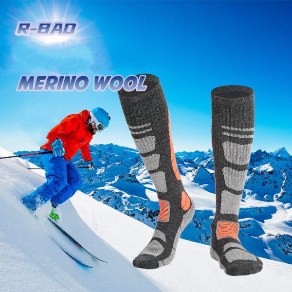 1 Pair Merino Wool Thermal Socks Men Women Winter Long Warm Compression Socks For Ski Hiking Snowboarding Climbing Sports Socks - Image 5