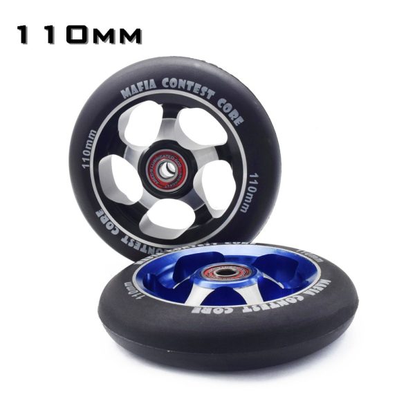 [100mm 110mm 120mm] Replacement Push/Kick/Stunt Scooter Wheels with Bearings & Bushings Scooter Parts Accessories 2pcs/set - Image 2