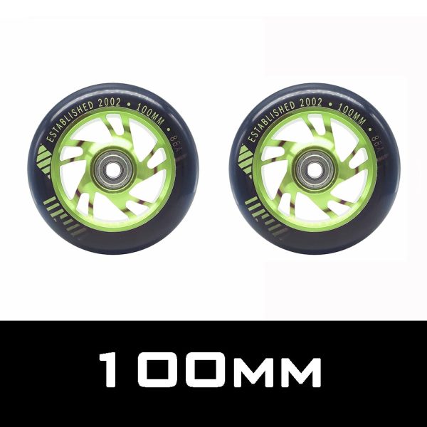 [100mm 110mm 120mm] Replacement Push/Kick/Stunt Scooter Wheels with Bearings & Bushings Scooter Parts Accessories 2pcs/set - Image 6