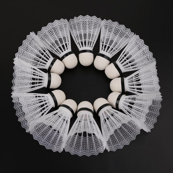 12Pcs White Badminton Plastic Shuttlecocks Indoor Outdoor Gym Sports Accessories badmington shirt multicolor badminton - Image 5