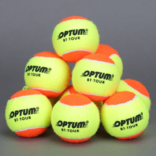 12pcs OPTUM BT-TOUR 50% Pressure Beach Tennis Balls With Mesh Shoulder Bag - Image 3