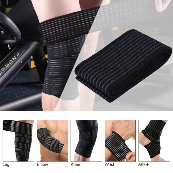 1PC Elastic Calf Compression Bandage Sports Kinesiology Tape for Ankle Wrist Knee Calf Thigh Wraps Support Protector(40-300cm) - Image 4