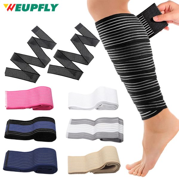 1PC Elastic Calf Compression Bandage Sports Kinesiology Tape for Ankle Wrist Knee Calf Thigh Wraps Support Protector(40-300cm)