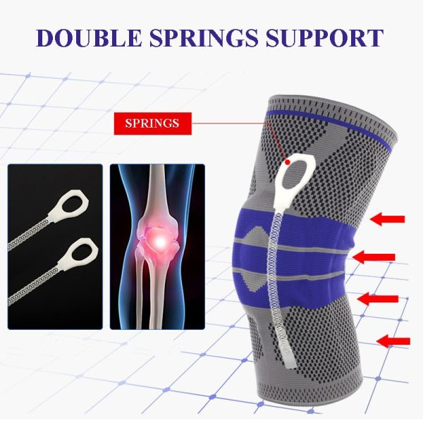 1PC Elastic Knee Support Brace Kneepad Adjustable Patella Volleyball Knee Pads Basketball Safety Guard Strap Protector - Image 4