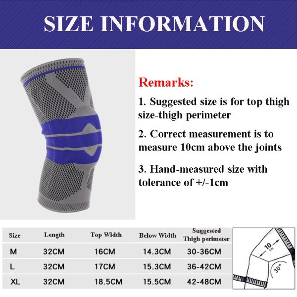 1PC Elastic Knee Support Brace Kneepad Adjustable Patella Volleyball Knee Pads Basketball Safety Guard Strap Protector - Image 5