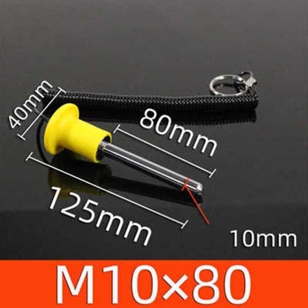 1PCS Plastic Steel Yellow M8x80/125mm M10x80/105mm Magnetic Fitness Equipment Bolt Weight Stack Pin Gym Replacement Accessories - Image 4