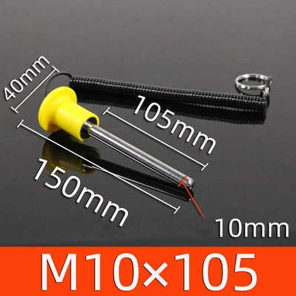 1PCS Plastic Steel Yellow M8x80/125mm M10x80/105mm Magnetic Fitness Equipment Bolt Weight Stack Pin Gym Replacement Accessories - Image 6