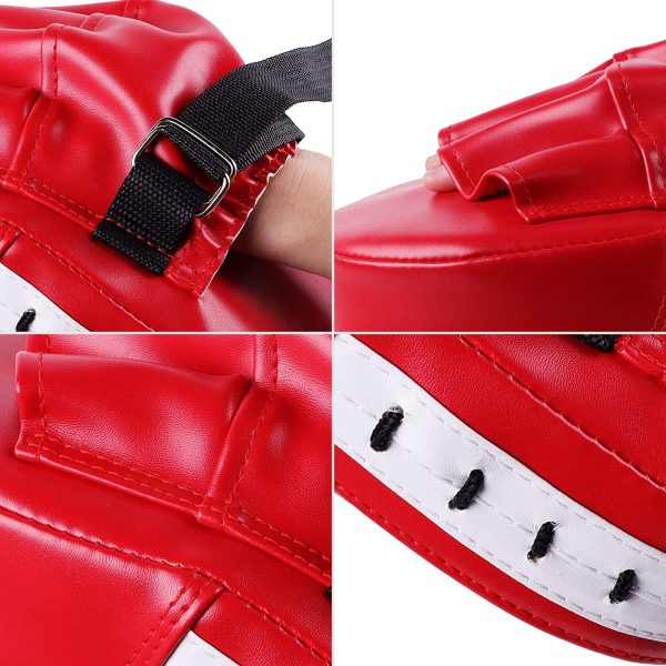 1pcs Boxing Hand Target MMA Martial Thai Kick Pad Kit Black Karate Training Mitt Focus Punch Pads Sparring Boxing Bags - Image 2