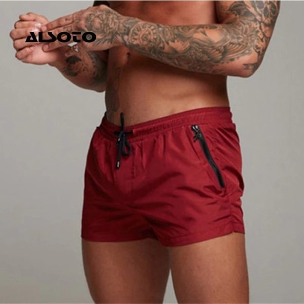 2022 New Mens Swimsuit Sexy Swimwear Men Swimming Shorts Men Briefs Beach Shorts Sports Suits Surf Board Shorts Men Swim Trunks