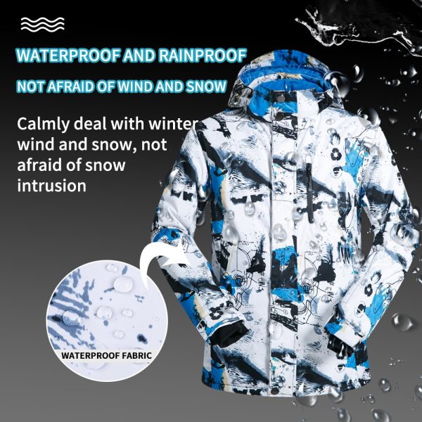 2023 2020 New Men Ski Jacket Ski Pants Winter Warm Windproof Waterproof Outdoor Sports Snowboarding Brands Ski Coat Trousers - Image 2