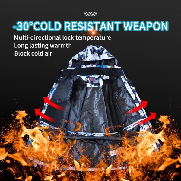 2023 2020 New Men Ski Jacket Ski Pants Winter Warm Windproof Waterproof Outdoor Sports Snowboarding Brands Ski Coat Trousers - Image 3