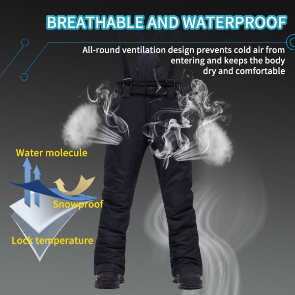 2023 2020 New Men Ski Jacket Ski Pants Winter Warm Windproof Waterproof Outdoor Sports Snowboarding Brands Ski Coat Trousers - Image 4