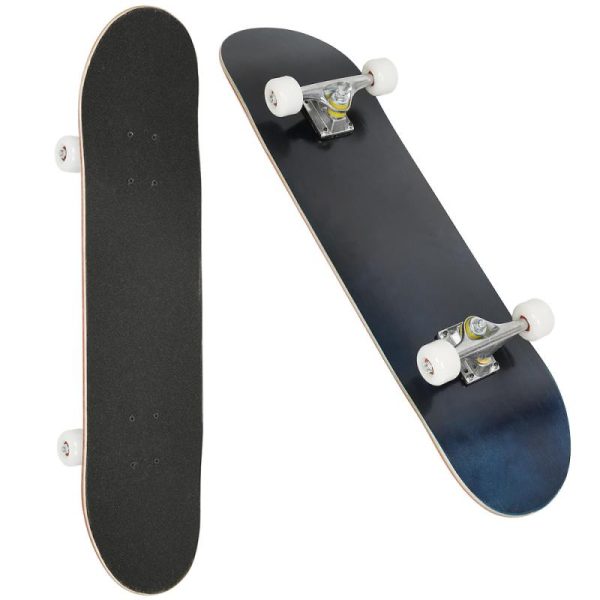 2023 4 Wheel Skateboard Women Double Rocker Skateboard Back Panel Spray Paint Maple Skates Decks Long Skate Board For Adults HWC