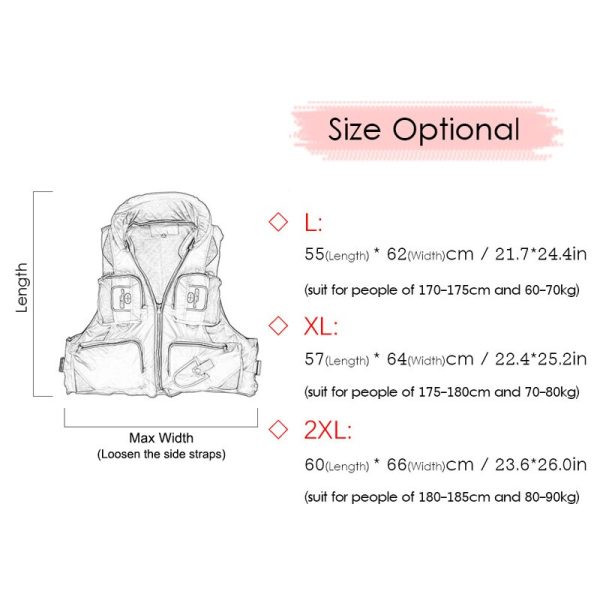 2023 Adult Life Jacket Adjustable Buoyancy Aid Swimming Boating Sailing Fishing Water Sports Safety Life Man Jacket Vest - Image 6