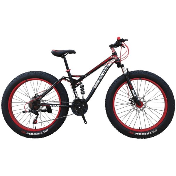 2023 Adult Outdoor Riding Double Shock-absorbing Big Thick Wheel Bicycle 4.0 Ultra-wide Snowmobile Beach Off-road Mountain Bike - Image 5