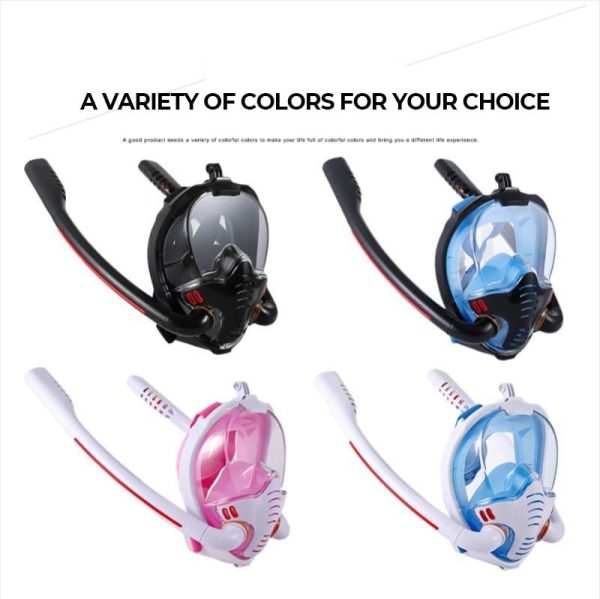 2023 Diving Mask Adult Men Women Goggles Equipment Swimming Snorkel Mask Double Breath Mascara Tube Silicone Full Dry Scuba - Image 3