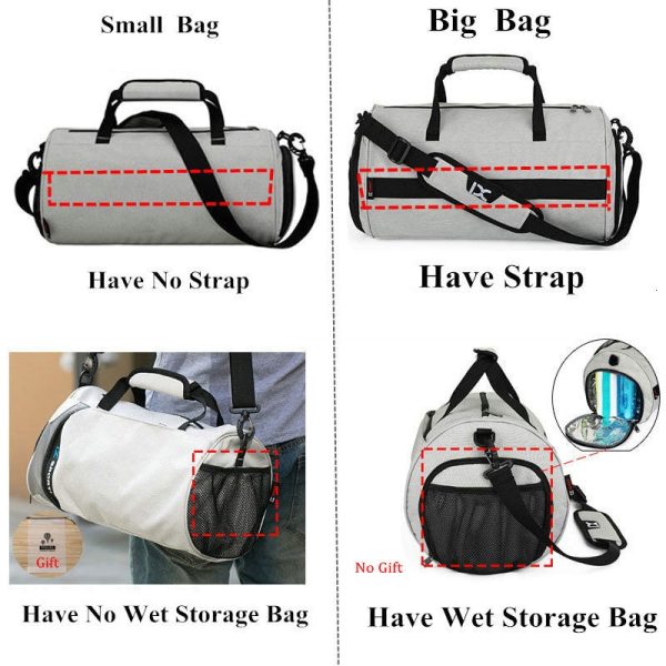 2023 Men Gym Bags For Fitness Training Outdoor Travel Sport Bag Multifunction Dry Wet Separation Bags Sac De Sport - Image 2