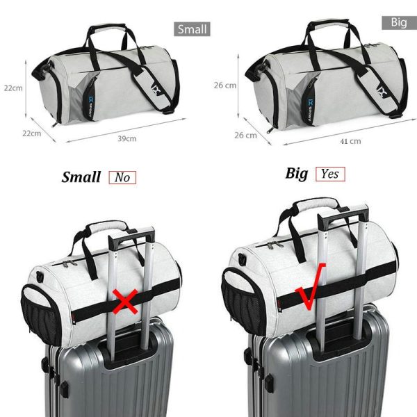 2023 Men Gym Bags For Fitness Training Outdoor Travel Sport Bag Multifunction Dry Wet Separation Bags Sac De Sport - Image 6