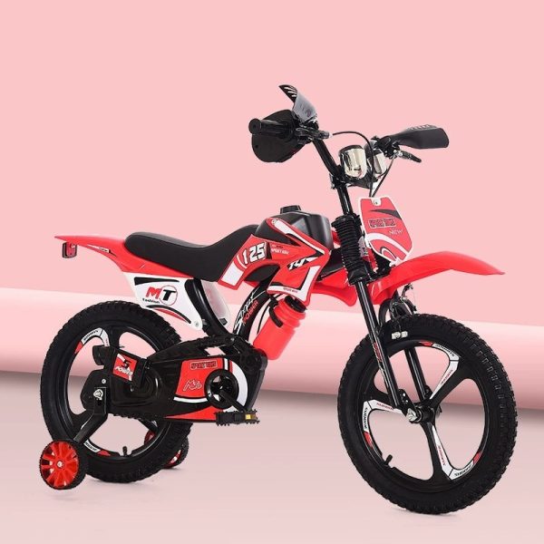 2023 Motorcycle Children's Bicycle 12 Inch 16 Inch Baby Bicycle Child Bicycle 3 Year Old Children's Stroller Cool - Image 5