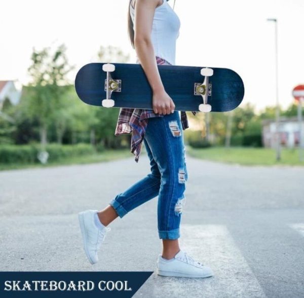 2023 Overseas Stock!!! 4 Wheel Skateboard Double Rocker Road Skate Adult Children Scooter Professional Skateboard Maple Scooter - Image 3