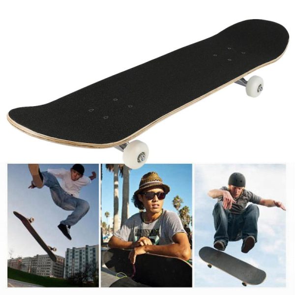 2023 Overseas Stock!!! 4 Wheel Skateboard Double Rocker Road Skate Adult Children Scooter Professional Skateboard Maple Scooter