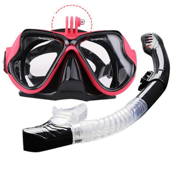 2023 Professional Underwater Mask Camera Diving Mask Swimming Goggles Snorkel Scuba Diving Equipment Camera Holder For Go Pro - Image 2