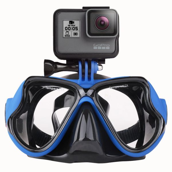 2023 Professional Underwater Mask Camera Diving Mask Swimming Goggles Snorkel Scuba Diving Equipment Camera Holder For Go Pro - Image 4