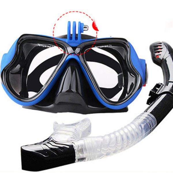 2023 Professional Underwater Mask Camera Diving Mask Swimming Goggles Snorkel Scuba Diving Equipment Camera Holder For Go Pro