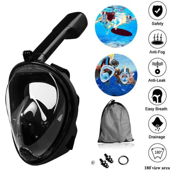 2023 Scuba Swimming Mask Full Face Anti-fog Snorkeling Diving Mask Underwater Spearfishing Mask Glasses Training Mask with fo - Image 2