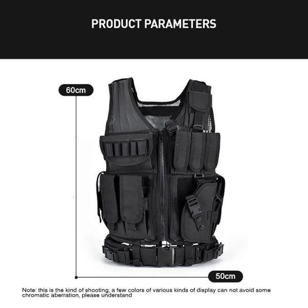 2023 Tactical Vest Military Combat Armor Vests Mens Tactical Hunting Vest Army Adjustable Armor Outdoor CS Training Vest Airsoft - Image 2