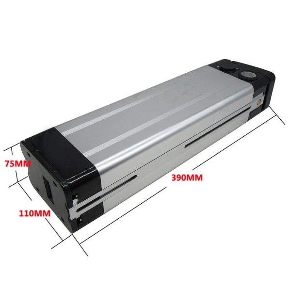 24V 36V 48V Electric E Bike Bicycle Battery Box Case Cover Empty Silver Fish Ebike Aluminum Housing Accessories Bottom Discharge - Image 2