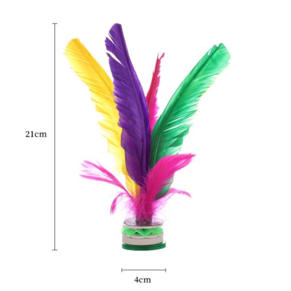 2pcs China kick shuttlecock Fitness Entertainment Footbal Foot Kick Fancy Goose Feather Shuttlecock For Physical Exercise - Image 4