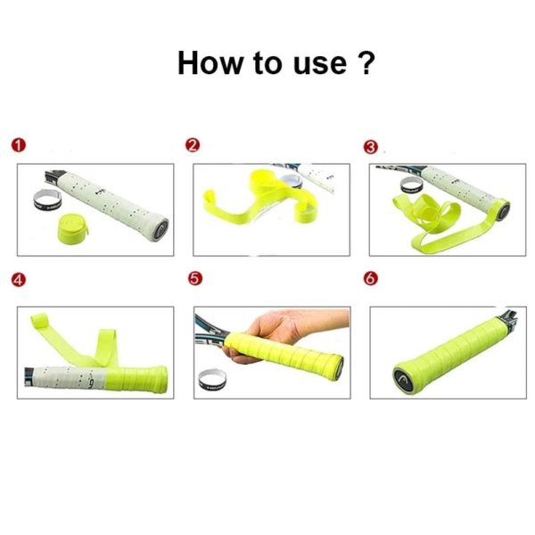 5 Pcs HEAD Anti Slip Head Overgrip Tennis Racket Grips Original Tennis Overgrip PU Dry Feel Badminton Grips Tennis Squash Traini - Image 4