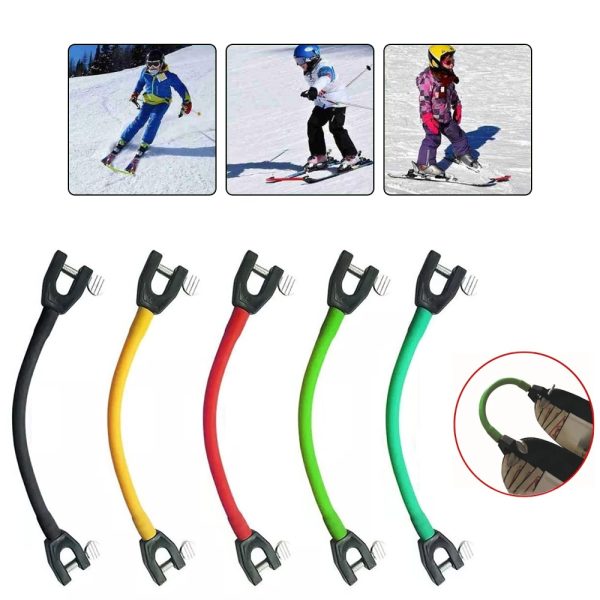 7 Colors Ski Tip Connector Beginners Winter Children Adults Ski Training Aid Outdoor Exercise Sport Snowboard Accessories