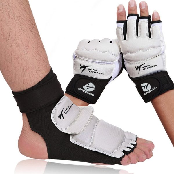 Adult child protect gloves Taekwondo Foot Protector Ankle Support fighting foot guard Kickboxing boot WT approved Palm protector - Image 5