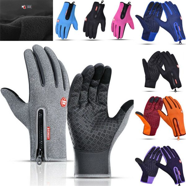 Anti-slip Winter Warm Gloves Windproof Thermal Touch Screen Mitten Skiing Riding Cycling Sports Gloves