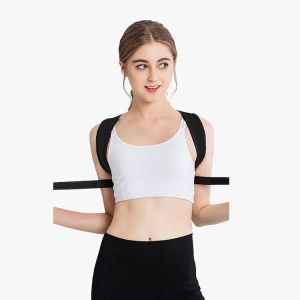 Back Posture Belt Adult Prevention Hunchback Open Shoulder Chest Pressure Sitting Posture Adjustable Clavicle Fixation Corrector - Image 3