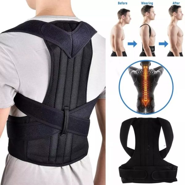 Back Posture Brace Clavicle Support Stop Slouching and Hunching Adjustable Back Trainer Unisex - Image 2