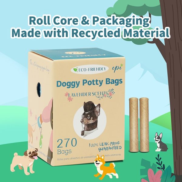 Benepaw Biodegradable Dog Poop Bags Hand Free Clip Eco-friendly Leak-Proof Strong Pet Waste Bag Easy to Tear 120/270 Pieces - Image 4