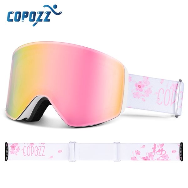 COPOZZ Professional Winter Ski Goggles Magnetic Quick-Change Double Layers Anti-Fog Snowboard goggles Men Women Ski Equipment - Image 2