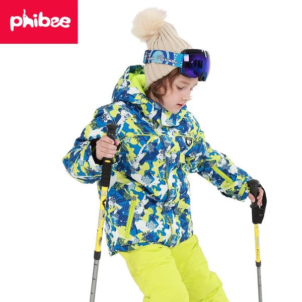 Children clothing Windbreaker Set boys girl kids snowboard ski suit Waterproof outdoor sports jacket pants clothes snowsuit teen - Image 2