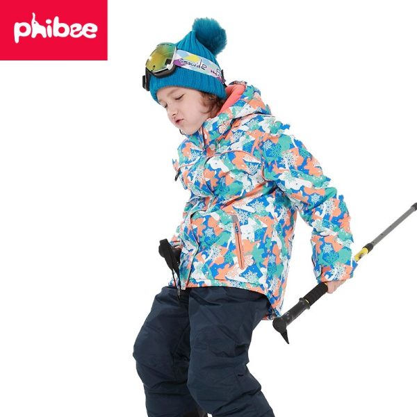 Children clothing Windbreaker Set boys girl kids snowboard ski suit Waterproof outdoor sports jacket pants clothes snowsuit teen - Image 3