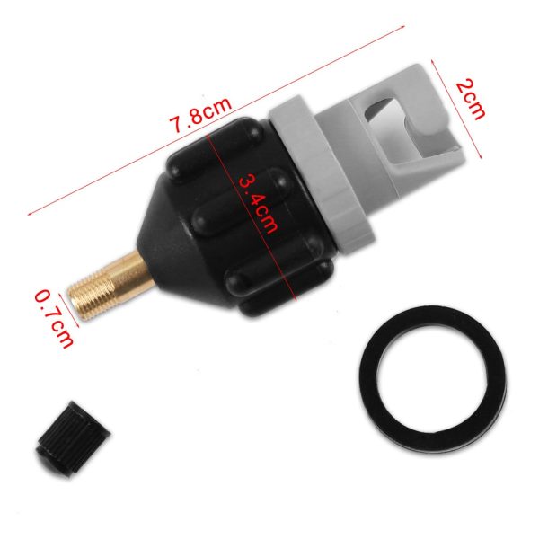 Durable Air Valve Adaptor Wear-resistant Rowing Boat Air Valve Adaptor Nylon Kayak Inflatable Pump Adapter for SUP Board - Image 6