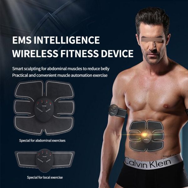 EMS Abdominal Fitness Instrument Rechargeable Sports Outdoor Abdominal Machine Slimming Belly Artifact Muscle Lazy People Abdomi