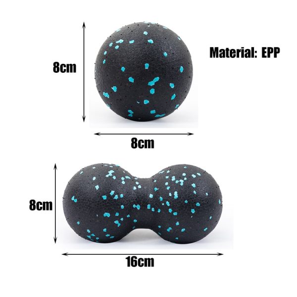 EPP 8cm Peanut Balls Body Massage Fascia Ball High Density Muscle Relaxation Lacrosse Fitness Yoga Myofascia Ball Relieve Pain - Image 6