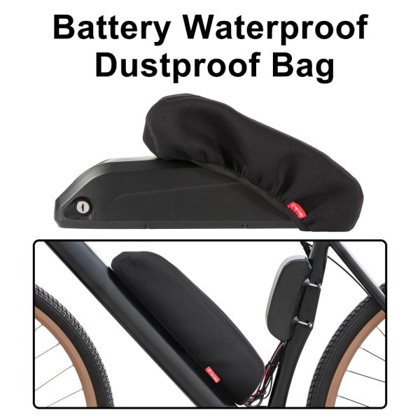 Elastic Waterproof Dustproof Bag Standard Medium Plus size for Hailong Polly Tigershark Ebike Battery Upgrated Sbr Fabric