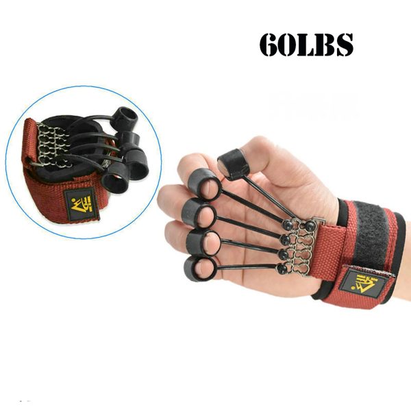 Finger Gripper Strength Trainer Hand Yoga Resistance Bands Finger Flexion And Extension Training Device 20lbs/40lbs/60lbs/75lbs - Image 3