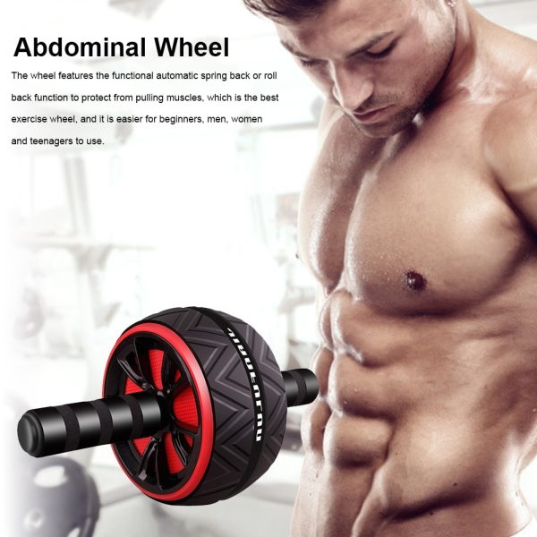 Fitness AB Roller Wheel Gym Non-slip Tire Pattern Abdominal Wheel Plate Abdominal Muscle Exerciser Wheel Roller Fitness Equipmen - Image 5